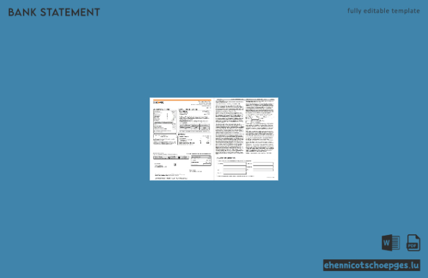 US-Discover-Kreditkartenabrechnung (Word-Format, 6 Seiten), Beispielvorschau